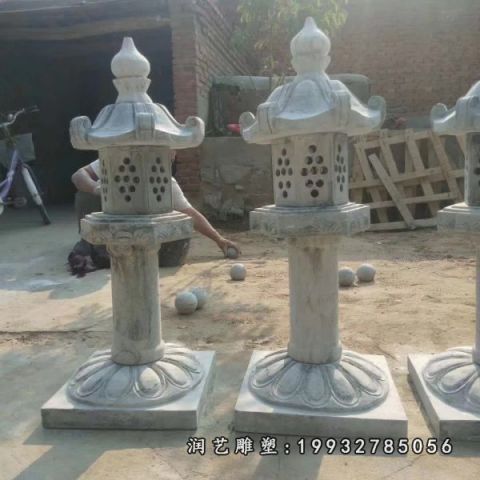 广场大理石灯景观雕塑