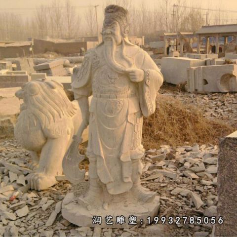 大理石关公古代人物雕塑