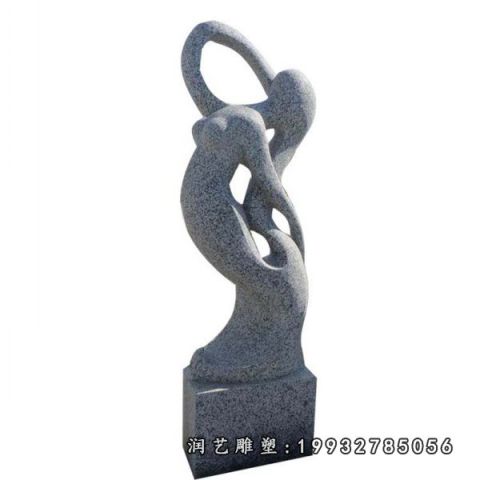 广场大理石抽象人物雕塑
