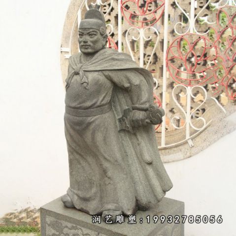 大理石人物郑和雕塑