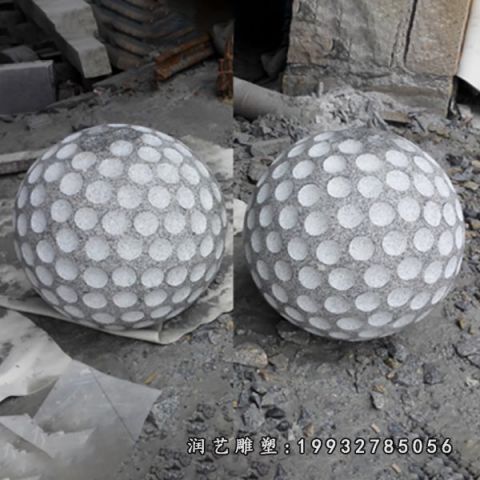 小区大理石高尔夫球雕塑