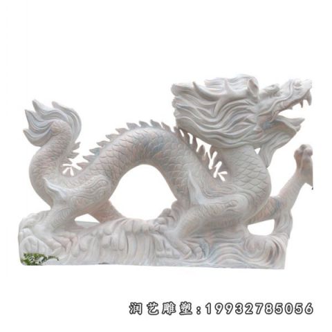 广场大理石龙雕塑