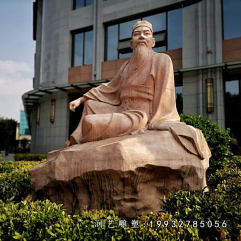 小区大理石苏轼雕塑