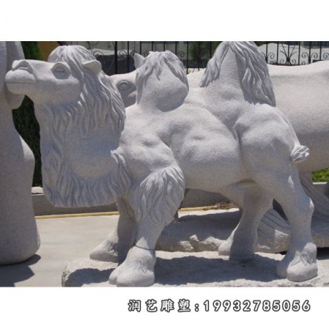 城市大理石骆驼雕塑