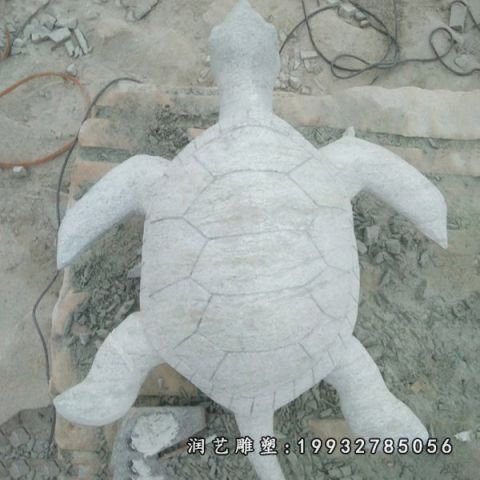 广场大理石乌龟动物雕塑