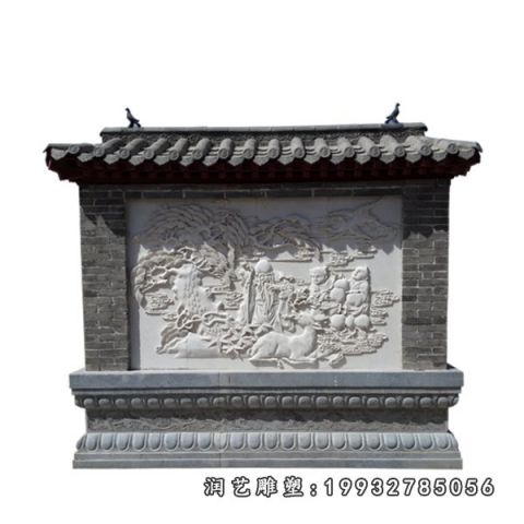 庭院大理石影壁景观雕塑