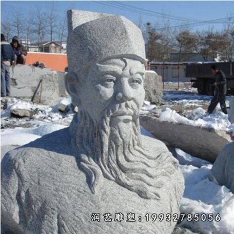 广场大理石包公雕塑