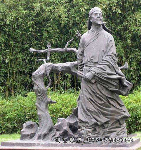 街道大理石王安石雕塑