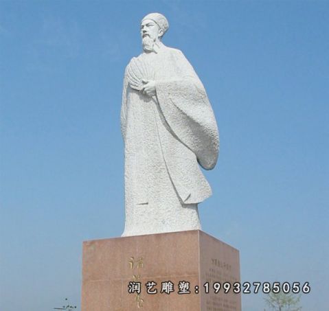 城市大理石诸葛亮雕塑