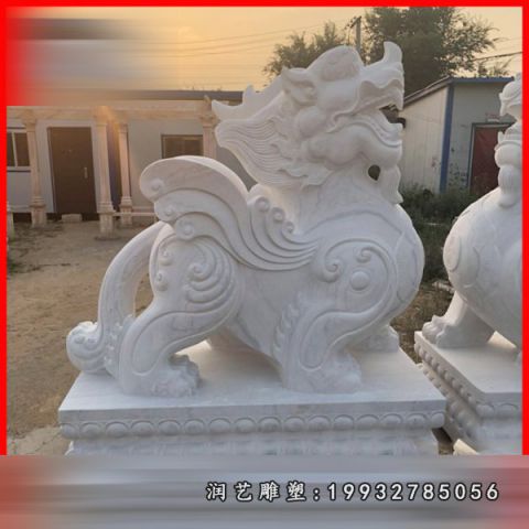 景区大理石貔貅雕塑