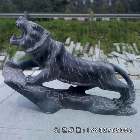 城市老虎动物石雕