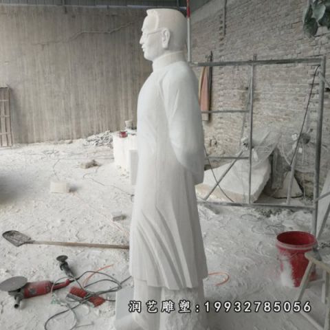 草坪大理石陶行知雕塑