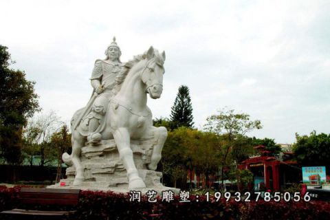 大理石郑成功古代人物雕塑