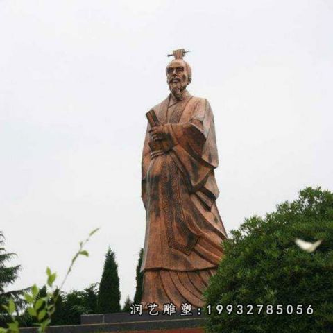 大理石管仲名人石雕
