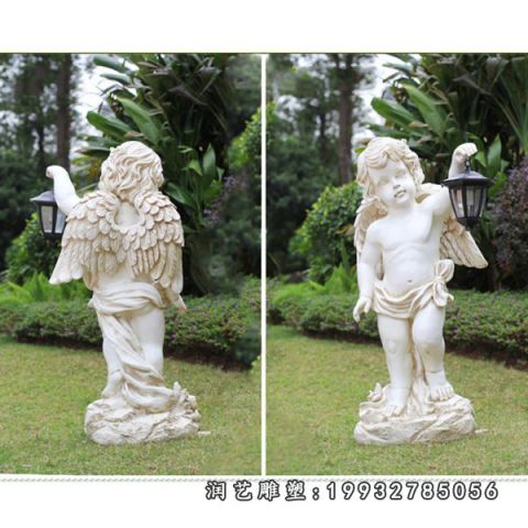 草坪天使人物石雕