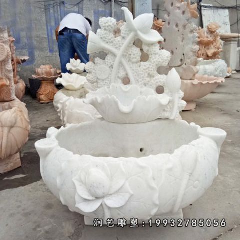 小区大理石流水盆雕塑