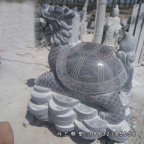 企业大理石龙龟雕塑