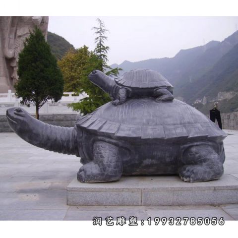广场乌龟动物石雕