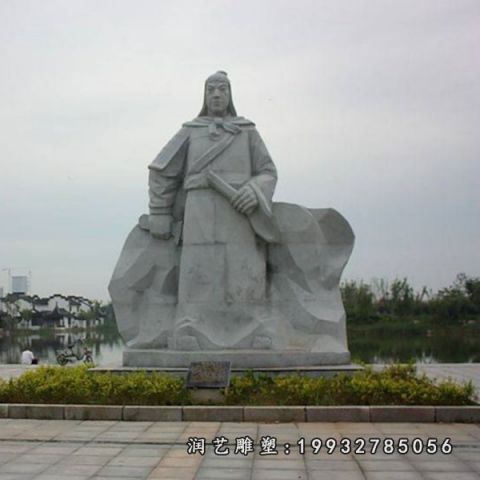 景区大理石韩信名人雕塑