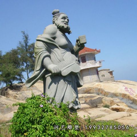 草坪大理石八仙过海雕塑
