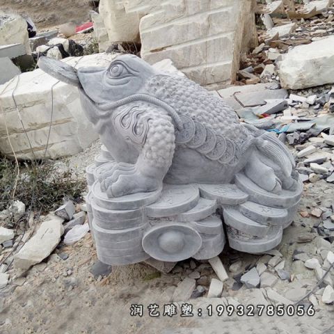 小区大理石金蟾雕塑