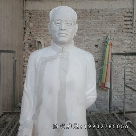 街道大理石陶行知雕塑