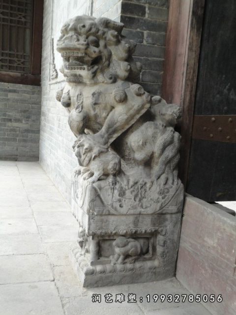 园林大理石狮子雕塑