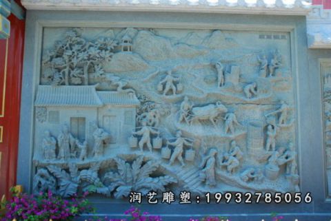 小区大理石二十四孝雕塑