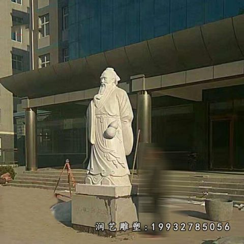景区大理石孙思邈雕塑