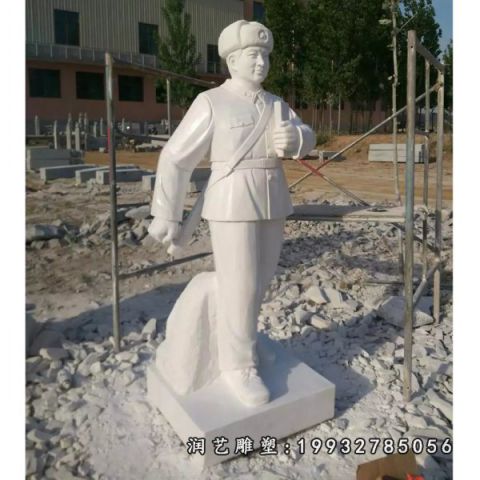 园林雷锋人物石雕