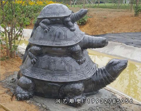 城市大理石乌龟动物雕塑