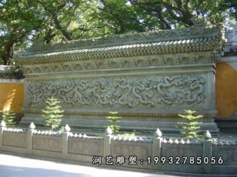 广场大理石影壁雕塑