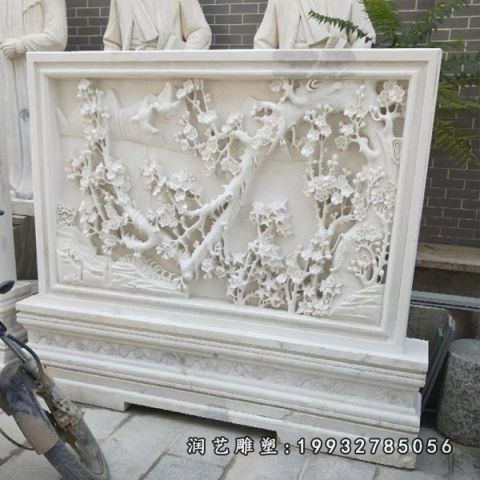 街道大理石影壁雕塑