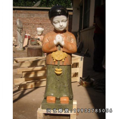 公园儿童人物石雕