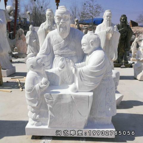 校园大理石孔融让梨雕塑