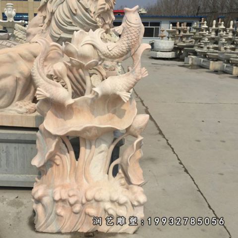 企业晚霞红荷花景观雕塑