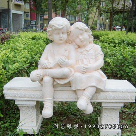 小区大理石西方人物雕塑