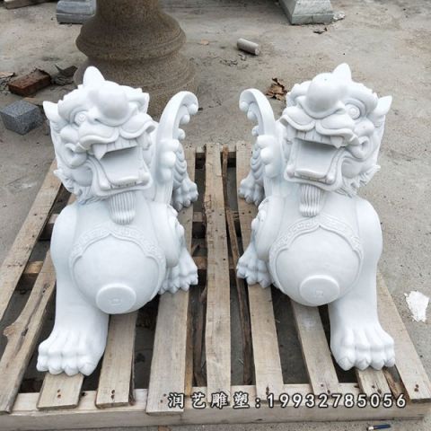 企业大理石貔貅雕塑