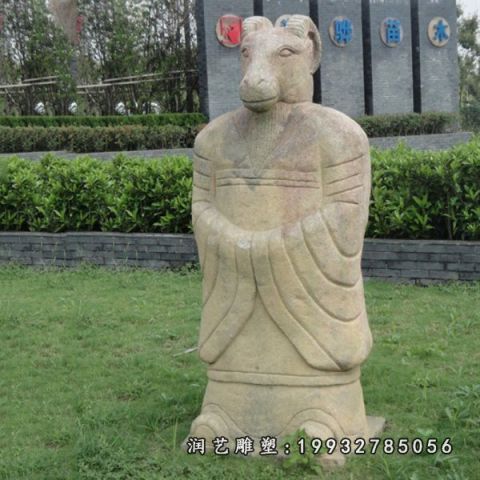 园林十二生肖石雕