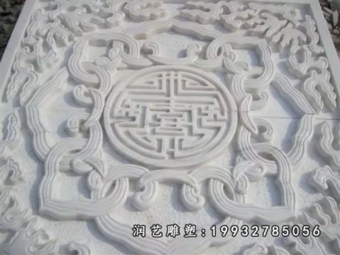 汉白玉浮雕景观雕塑