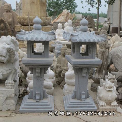 公园灯景观石雕