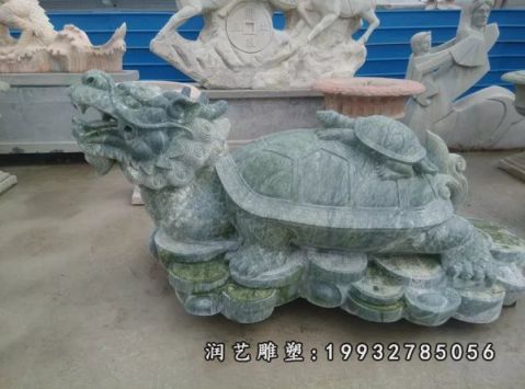 广场大理石龙龟雕塑