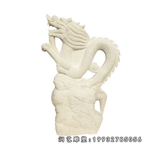 景区大理石龙动物雕塑