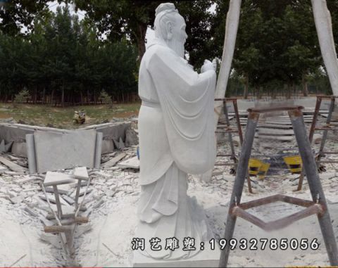 大理石城市古代人物老子雕塑