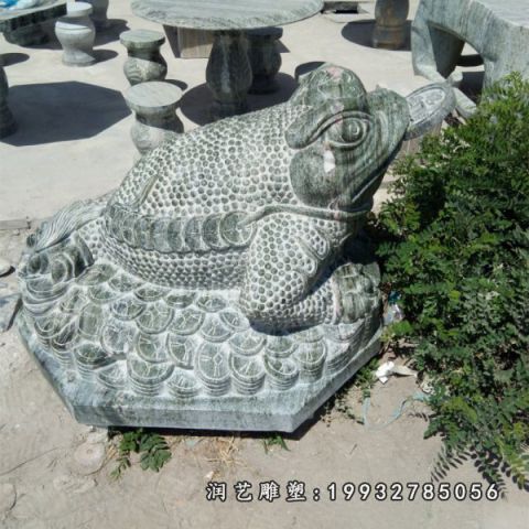 公园大理石金蟾雕塑