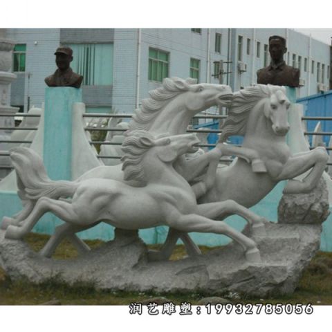 酒店大理石马雕塑