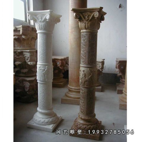 街道景观大理石罗马柱雕塑
