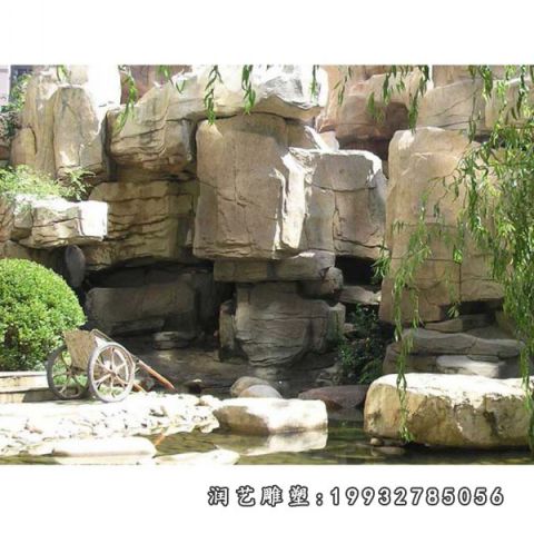 小区大理石假山景观雕塑