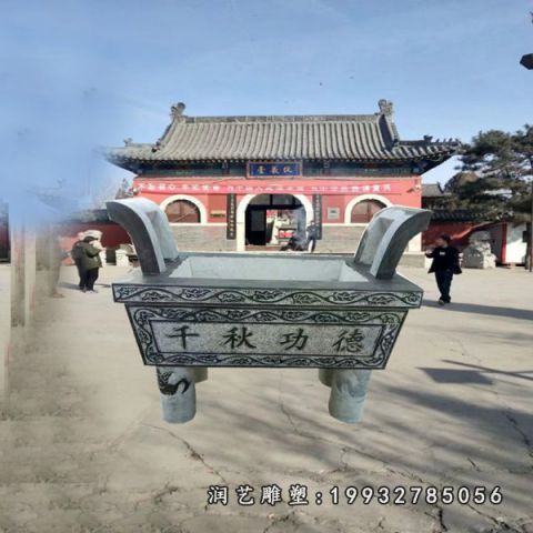 企业大理石香炉雕塑