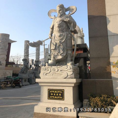 企业大理石关公雕塑